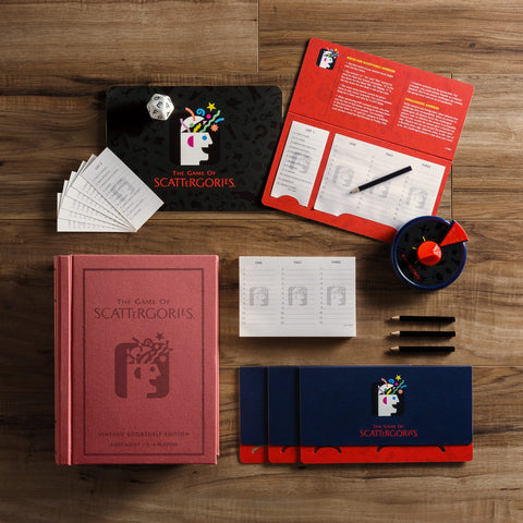 "Scattergories" - Vintage Bookshelf Edition