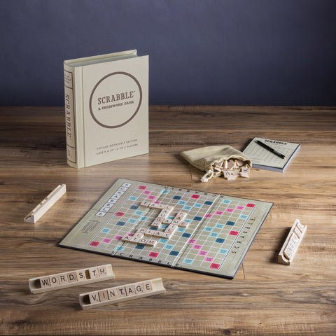 "Scrabble" - Vintage Bookshelf Edition