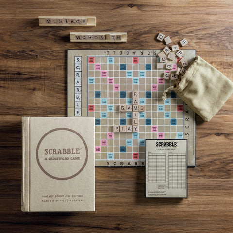 "Scrabble" - Vintage Bookshelf Edition