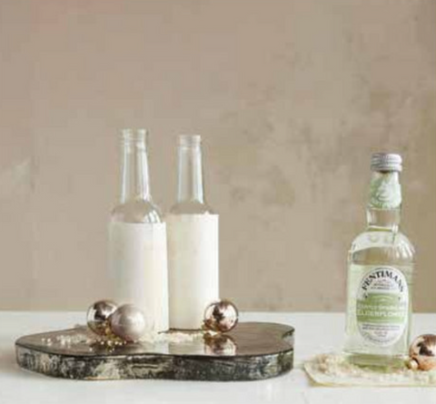 Decorative Mercury Glass Organic Shaped Platform