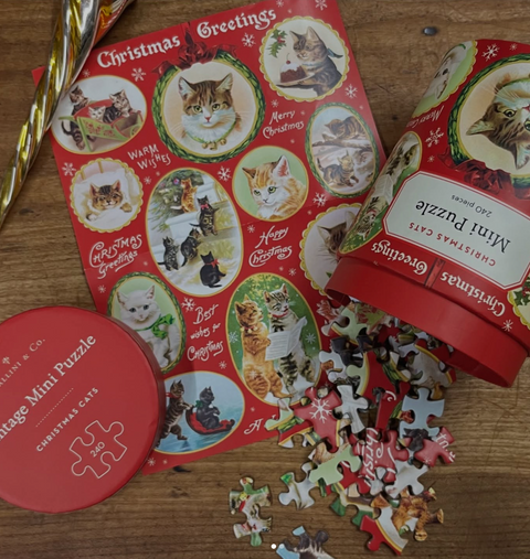 Christmas Cats Mini Puzzle - Cavallini