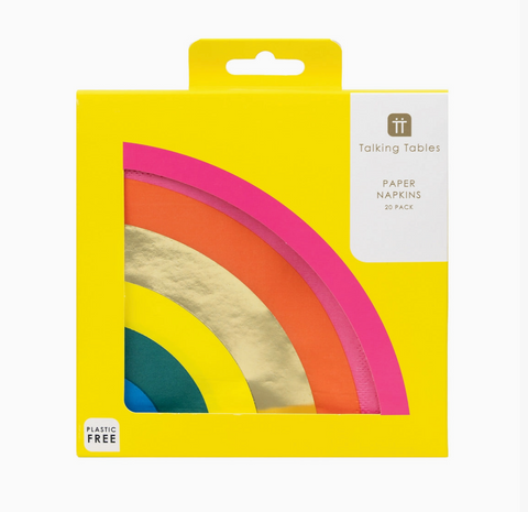 Rainbow Shaped Paper Napkins