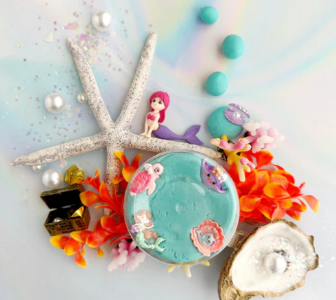 Mermaid (Blue Hawaiian) Kiddough Play Kit - Earthgrown KidDough