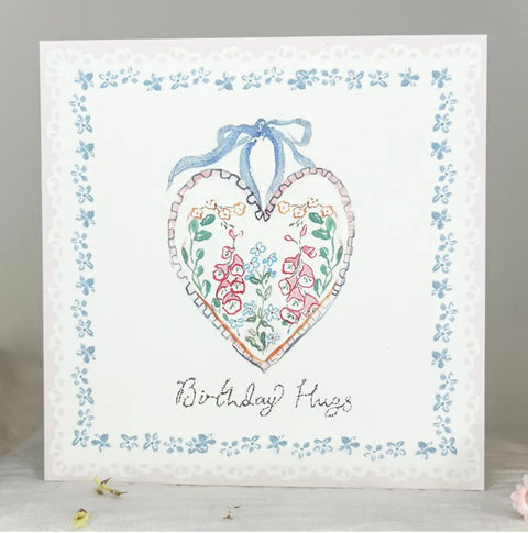 Birthday Hugs Card, 130mm x 130mm