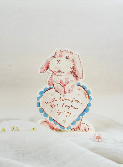 Easter Bunny - Shaped Card, 9 x 14cm