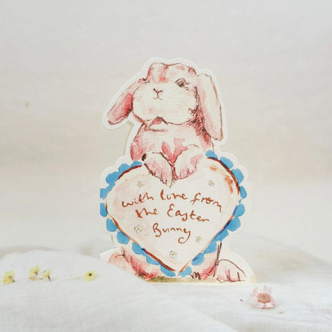 Easter Bunny - Shaped Card, 9 x 14cm