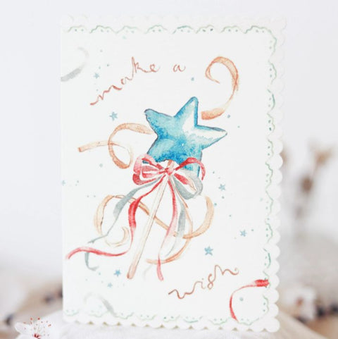 Make A Wish - Scalloped Edge Card