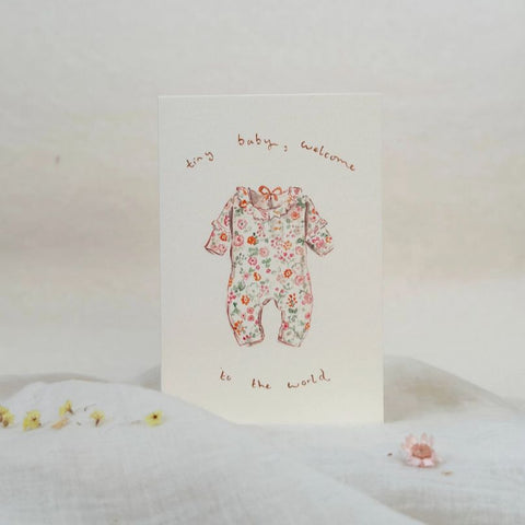 Tiny Baby - New Baby Card, 9 x 14 cm