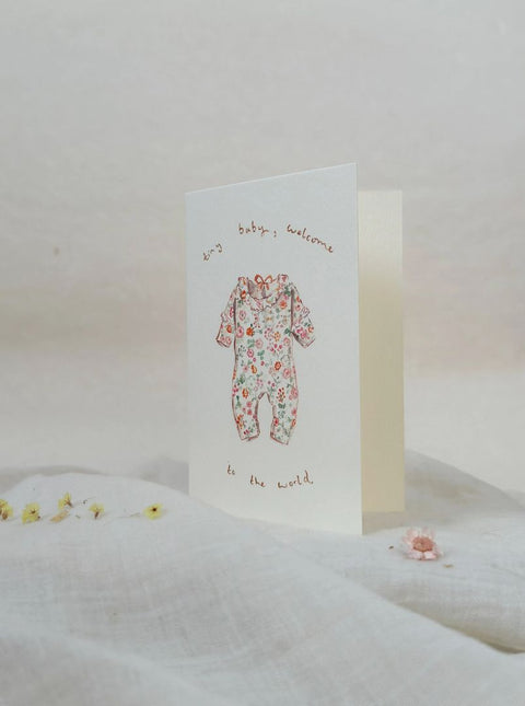 Tiny Baby - New Baby Card, 9 x 14 cm