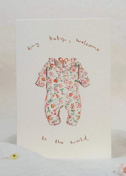 Tiny Baby - New Baby Card, 9 x 14 cm