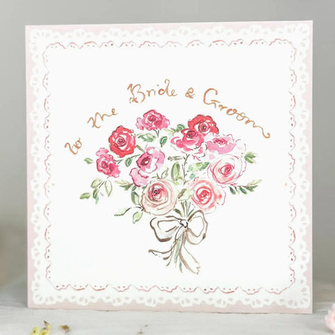 To the Bride & Groom - Wedding Card, 130mm x 130mm