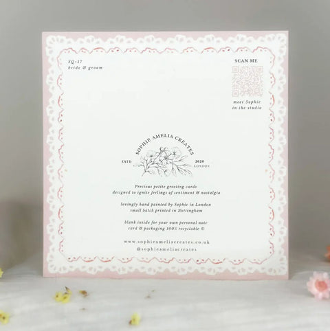 To the Bride & Groom - Wedding Card, 130mm x 130mm