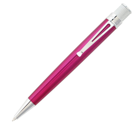 Retro51 Tornado™ Classic Lacquer - Pink Rollerball, 6.75" x 1.75", Pink