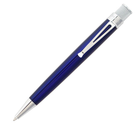 Retro51 Tornado™ Classic Lacquer - True Blue Rollerball, 6.75" x 1.75", Blue