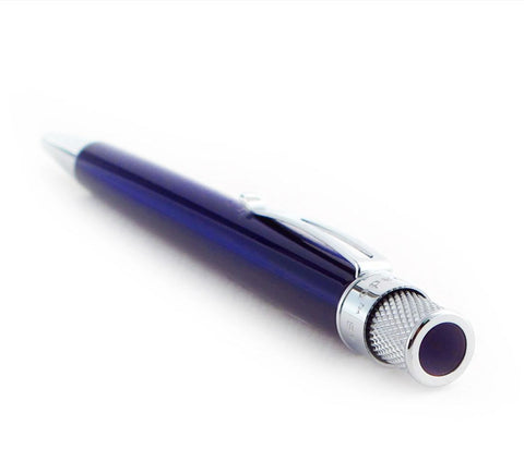 Retro51 Tornado™ Classic Lacquer - True Blue Rollerball, 6.75" x 1.75", Blue