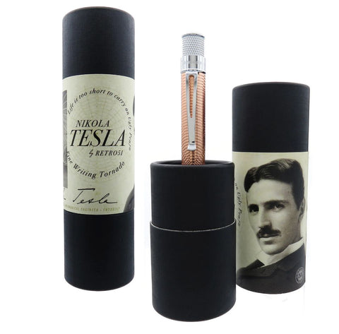 Retro51 Tornado™ Vintage Metalsmith - Nikola Tesla Rollerball, 6.75" x 1.75"