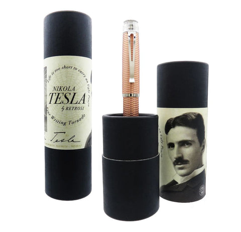 Retro51 Tornado™ Fountain Pen - Nikola Tesla Fine, 6.75" x 1.75", Copper