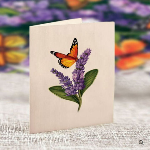 Lavender & Butterflies, 5.25"x6"