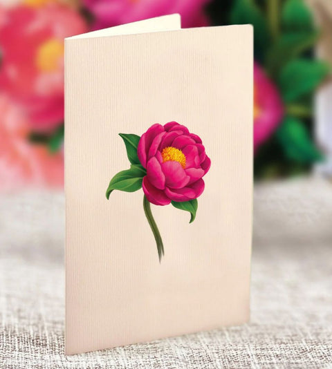 Mini Peony Paradise Pop-Up Card, 5.25"x6"