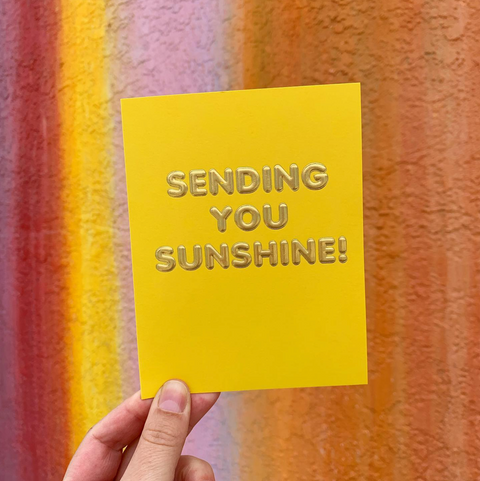 Sending You Sunshine Card - The Social Type