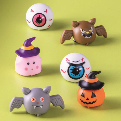 Set Of 3 Pull-Back Halloween Buddies, Red Eye