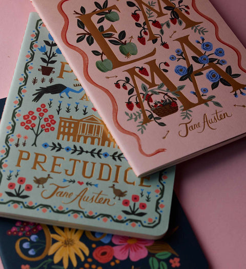 Set of 3 Assorted Jane Austen Notebooks - Rifle Paper Co