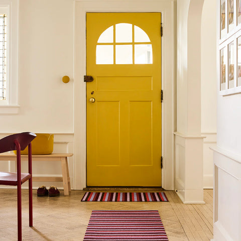 Chilewich Even Stripe Shag Mat - Berry