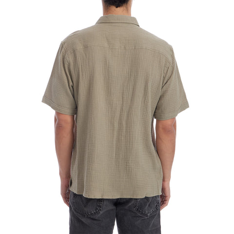 Shane Short Sleeve Button Up Gauze Shirt