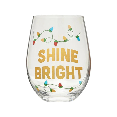 Shine Bright Wine Glass