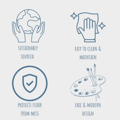 Silicone Mess Free Pet Placemat - Black