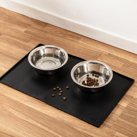 Silicone Mess Free Pet Placemat - Black