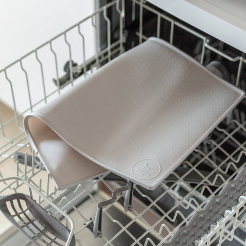 Silicone Mess Free Pet Placemat - Light Gray