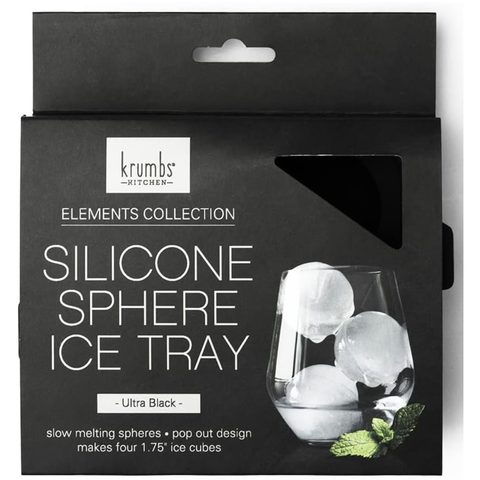 Silicone Sphere Ice Mold - Black