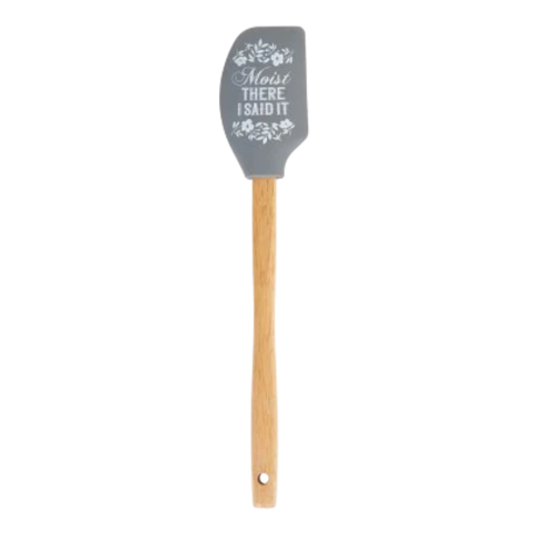 Silicone + Wood Spatula - Moist There I Said It