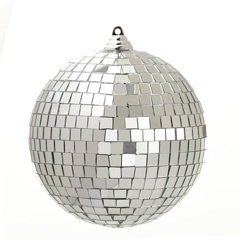 Silver Disco Ball Ornament