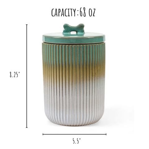 Skandi Treat Canister - Green Ombre
