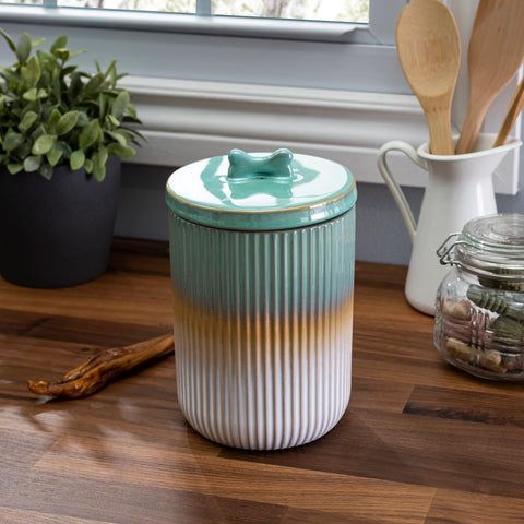 Skandi Treat Canister - Green Ombre