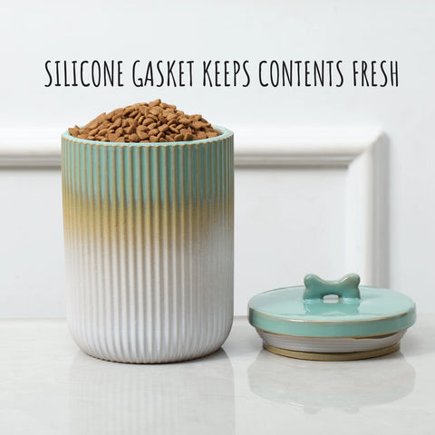 Skandi Treat Canister - Green Ombre
