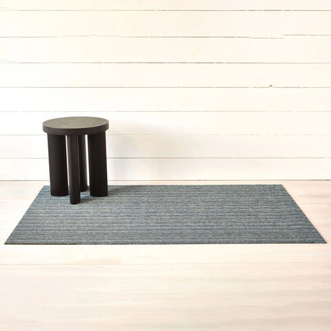 Chilewich Skinny Stripe Shag Mats - Forest