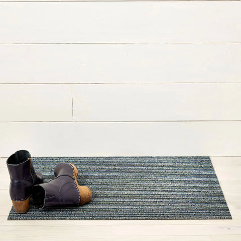 Chilewich Skinny Stripe Shag Mats - Forest