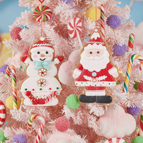 Santa Gingerbread Ornament