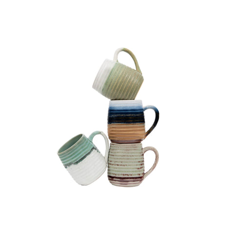 Sonoma Mug - Sand + Blue + Brown