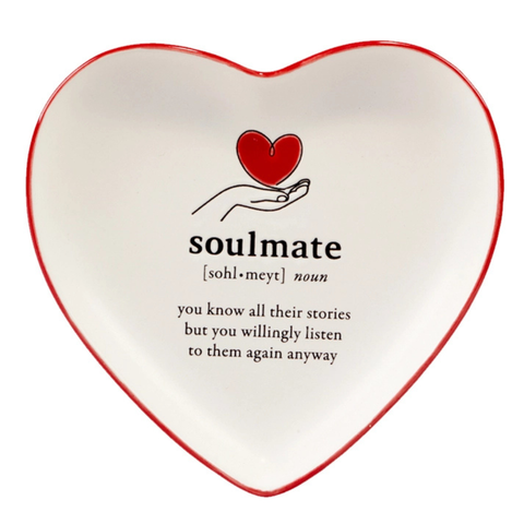 Soulmate Heart Shaped Tid Bit Plate