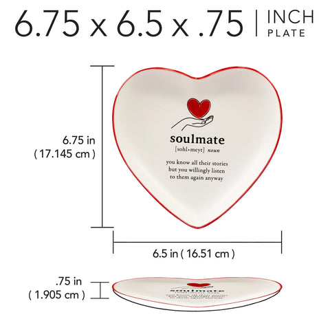 Soulmate Heart Shaped Tid Bit Plate