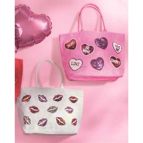 Sparkle Lips Tote Bag
