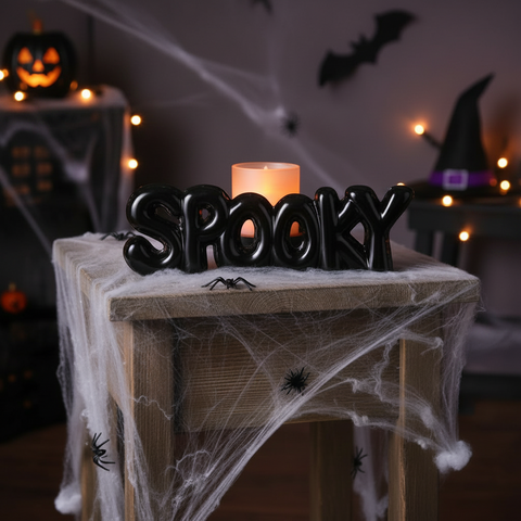 Spooky High Shine Word Art