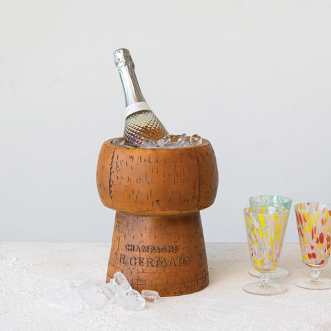 Champagne Cork Shaped Ice Bucket