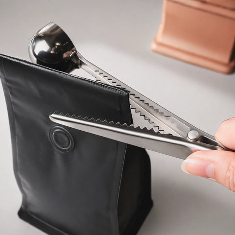 Stainless Steel Coffee Spoon with Bag Clip - Silver