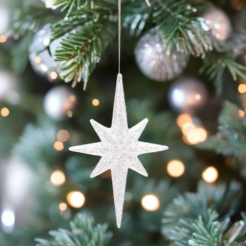 Star Drop Ornament, 5.25"