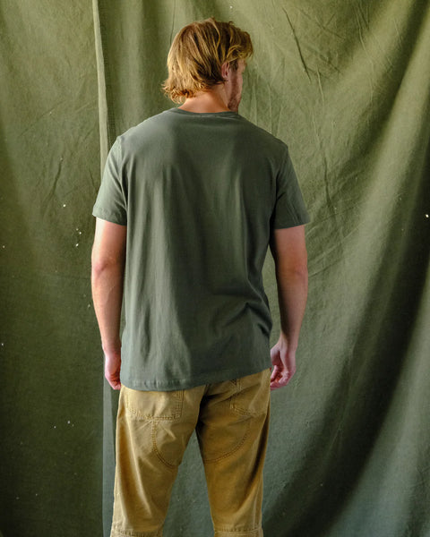 Steel City Henley Tee - Army